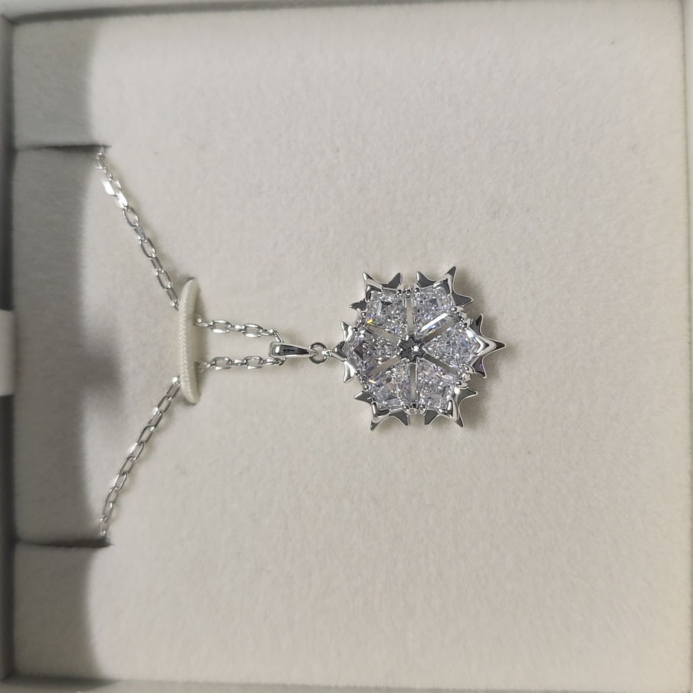 Swarovski Crystal Snowflake Necklace